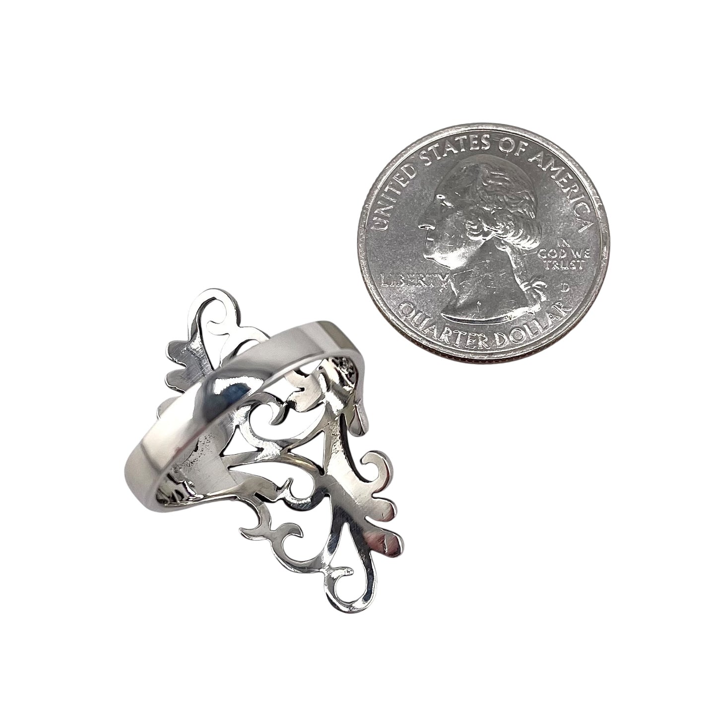Leaf Branch Ring Sterling Silver
