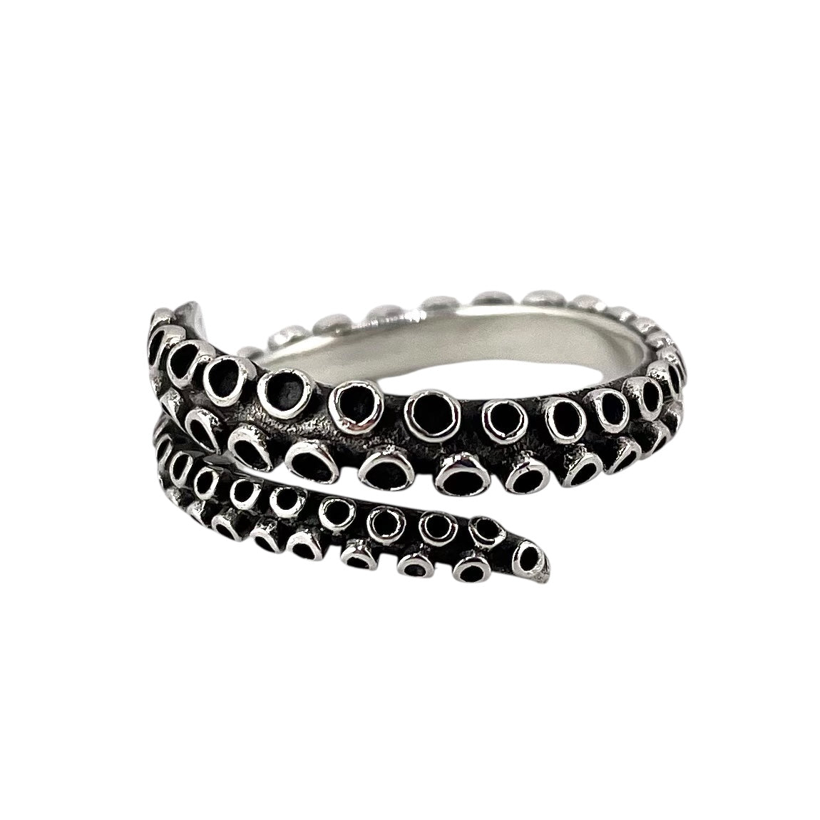 Tentacle Ring Sterling Silver