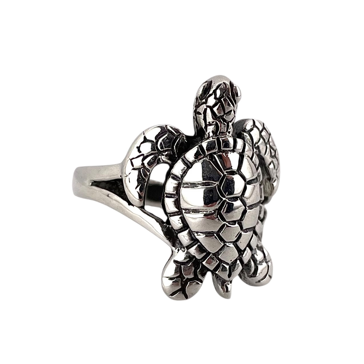 Sea Turtle Ring Sterling Silver