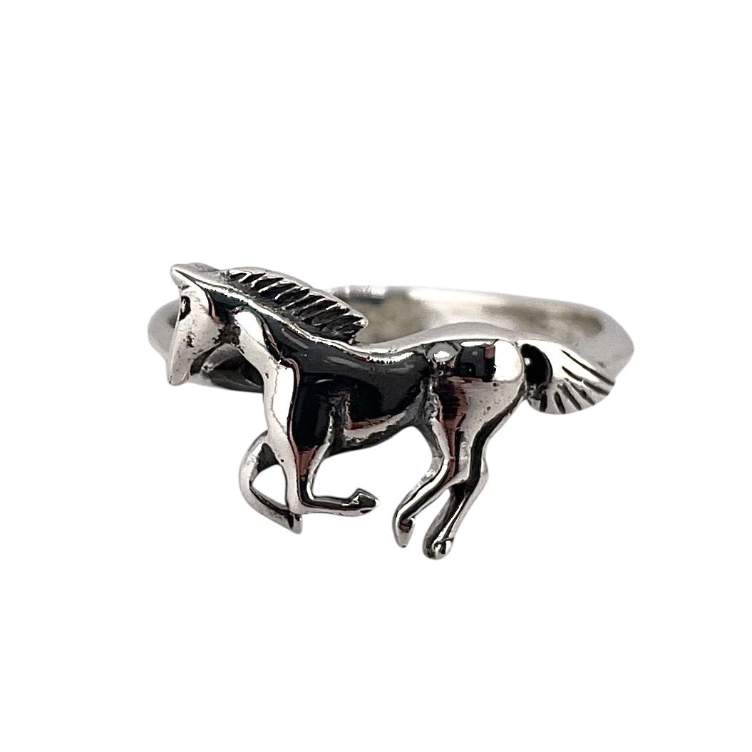 Horse Ring Sterling Silver