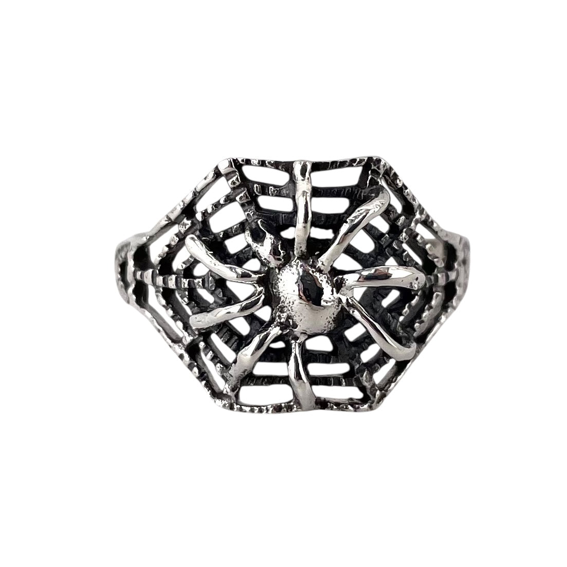 Spider Web Ring Sterling Silver
