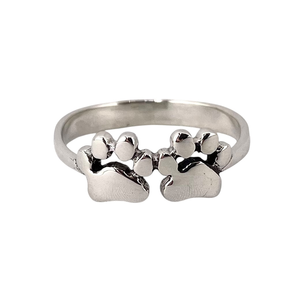 Dog Paw Ring Sterling Silver