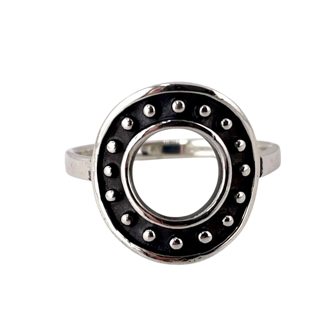 Round Bead Ring Sterling Silver