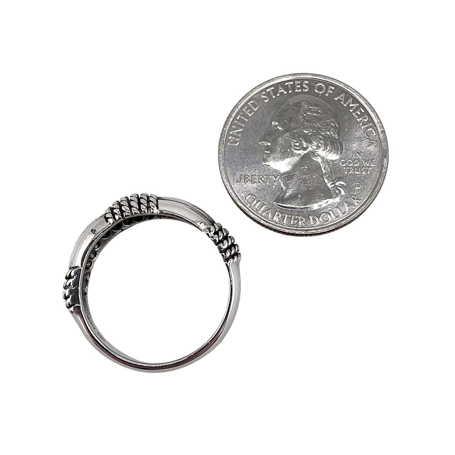 Rope Wrap Ring Sterling Silver