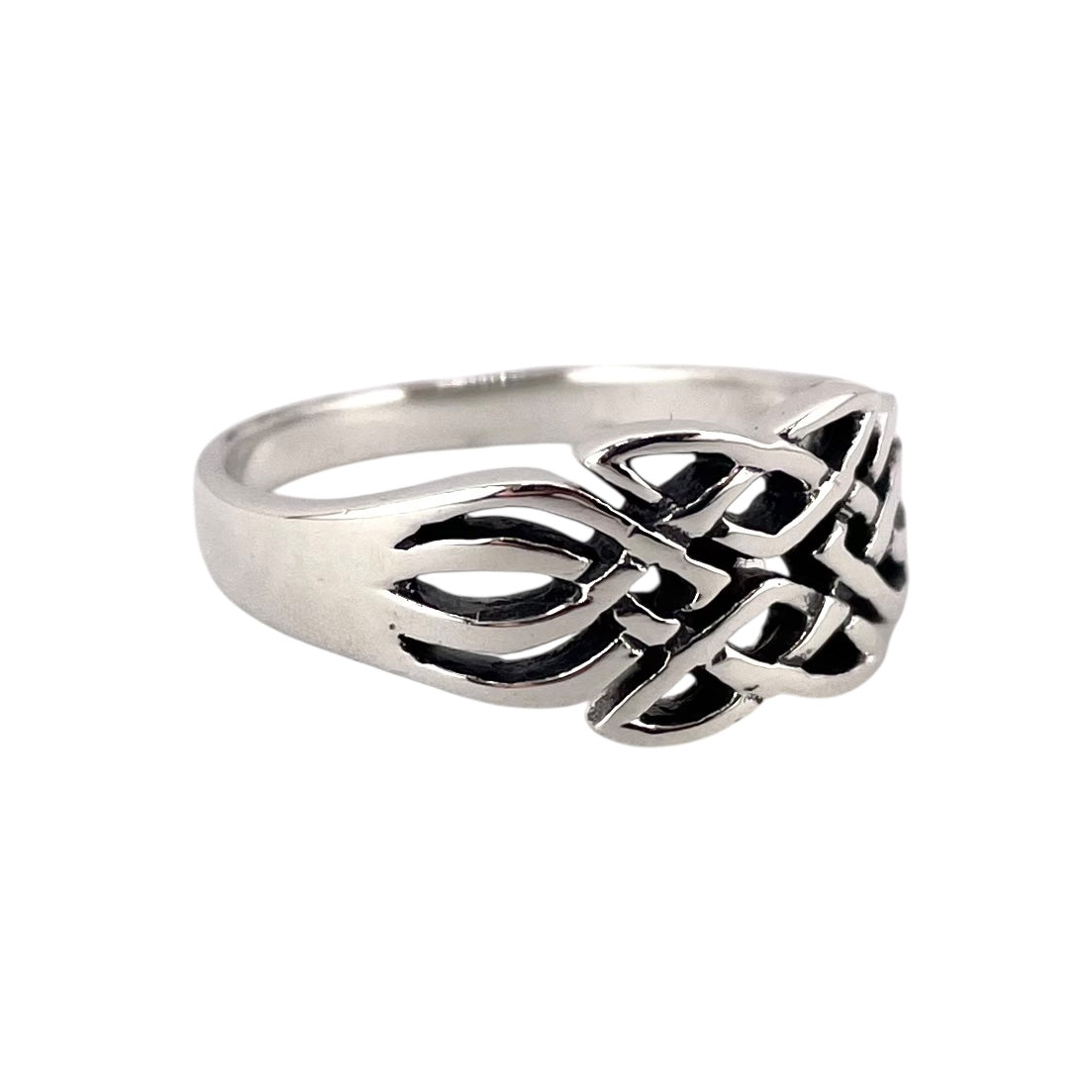 Weave Link Ring Sterling Silver