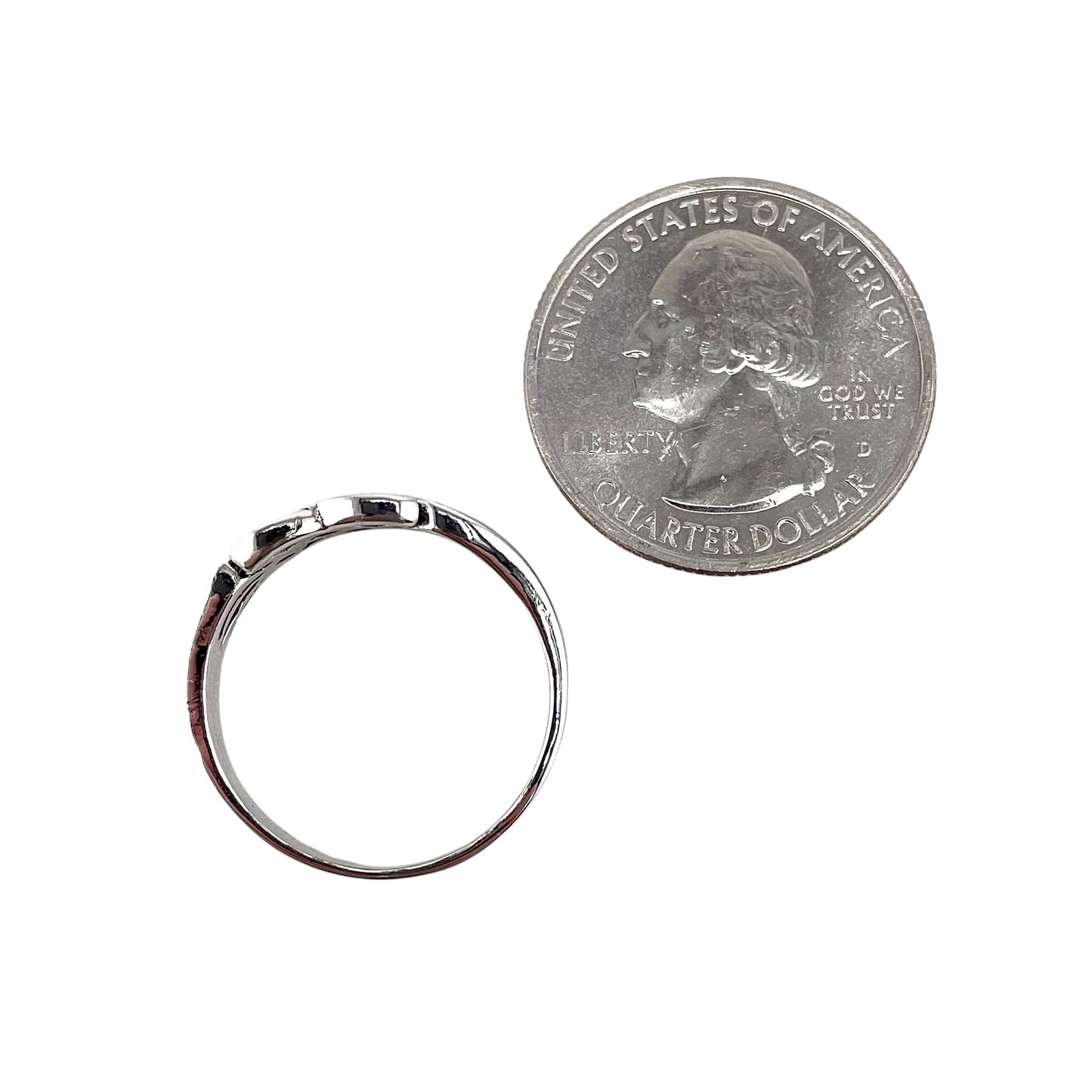 Weave Link Ring Sterling Silver