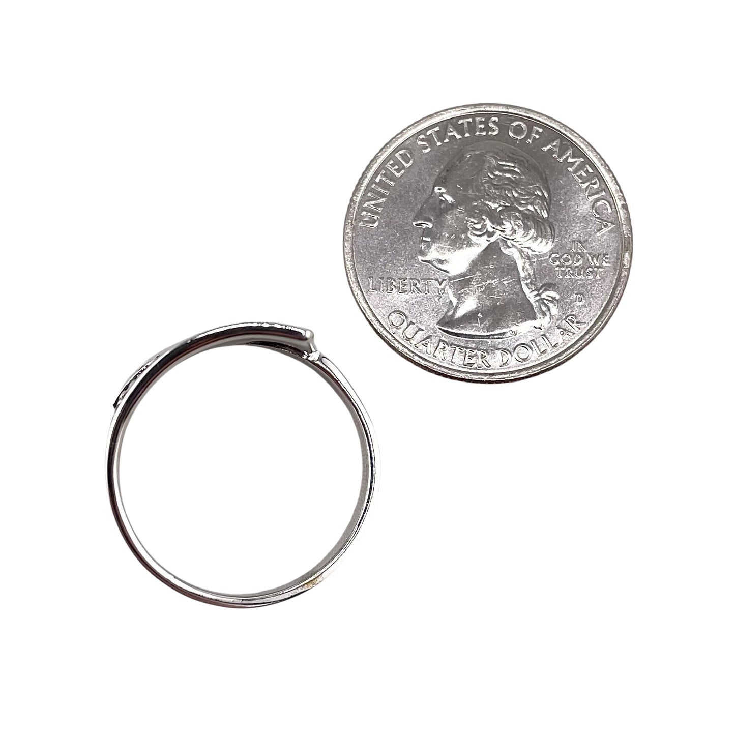 Swirl Bead Ring Sterling Silver