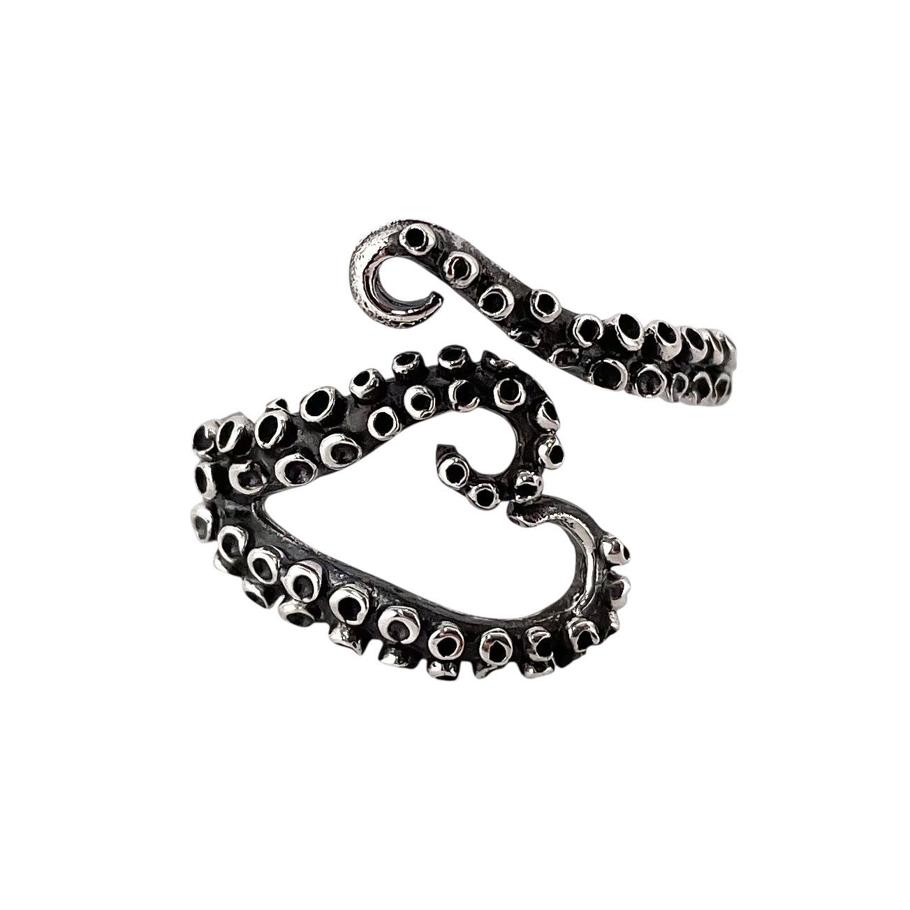 Tentacle Ring Sterling Silver