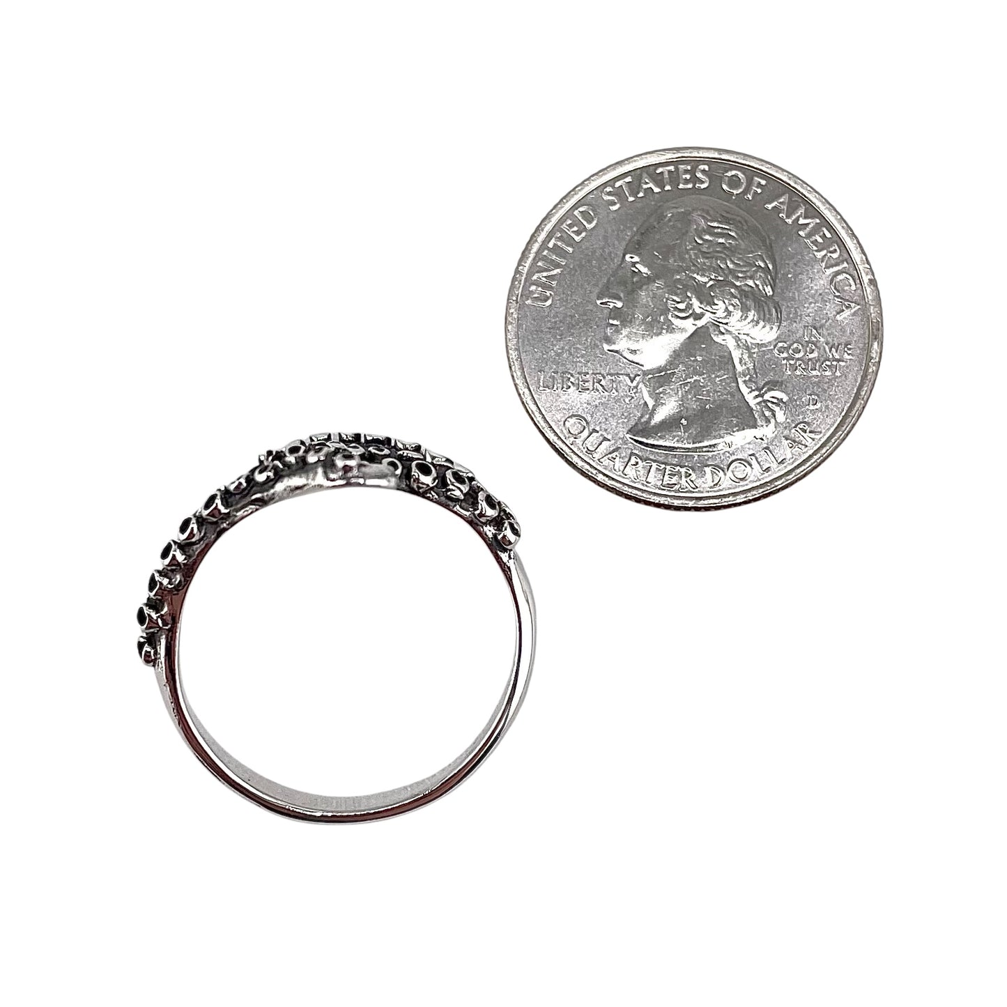 Tentacle Ring Sterling Silver