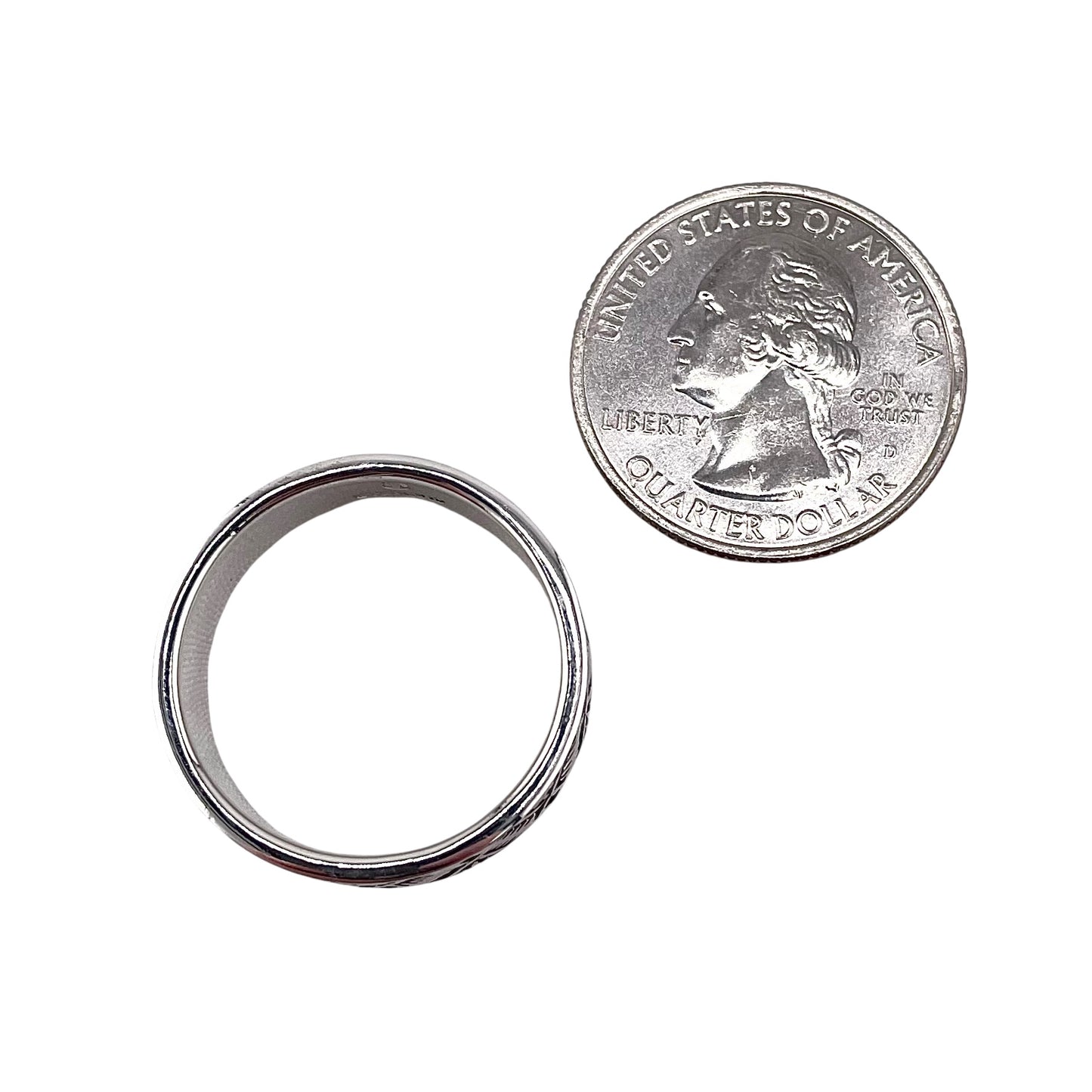 Pyramid Fire Ring Sterling Silver