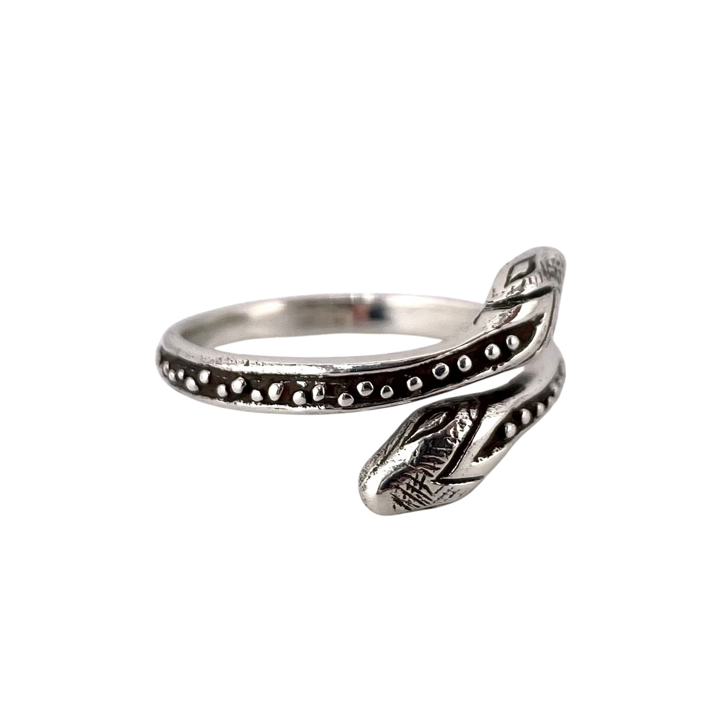 Two Head Snake Ring Sterling Silver