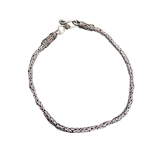 Bali Byzantine 2.5mm Sterling Silver Bracelet Chain