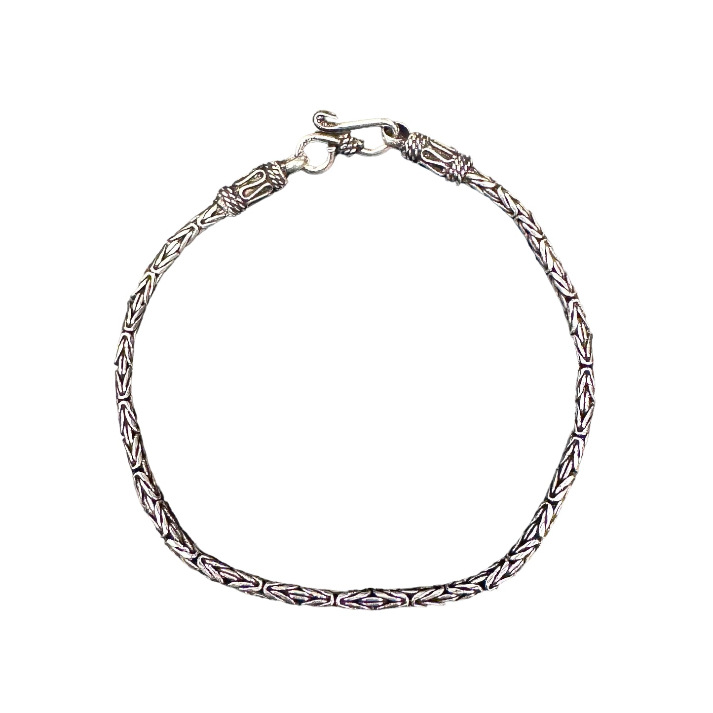 Bali Byzantine 2.5mm Sterling Silver Bracelet Chain