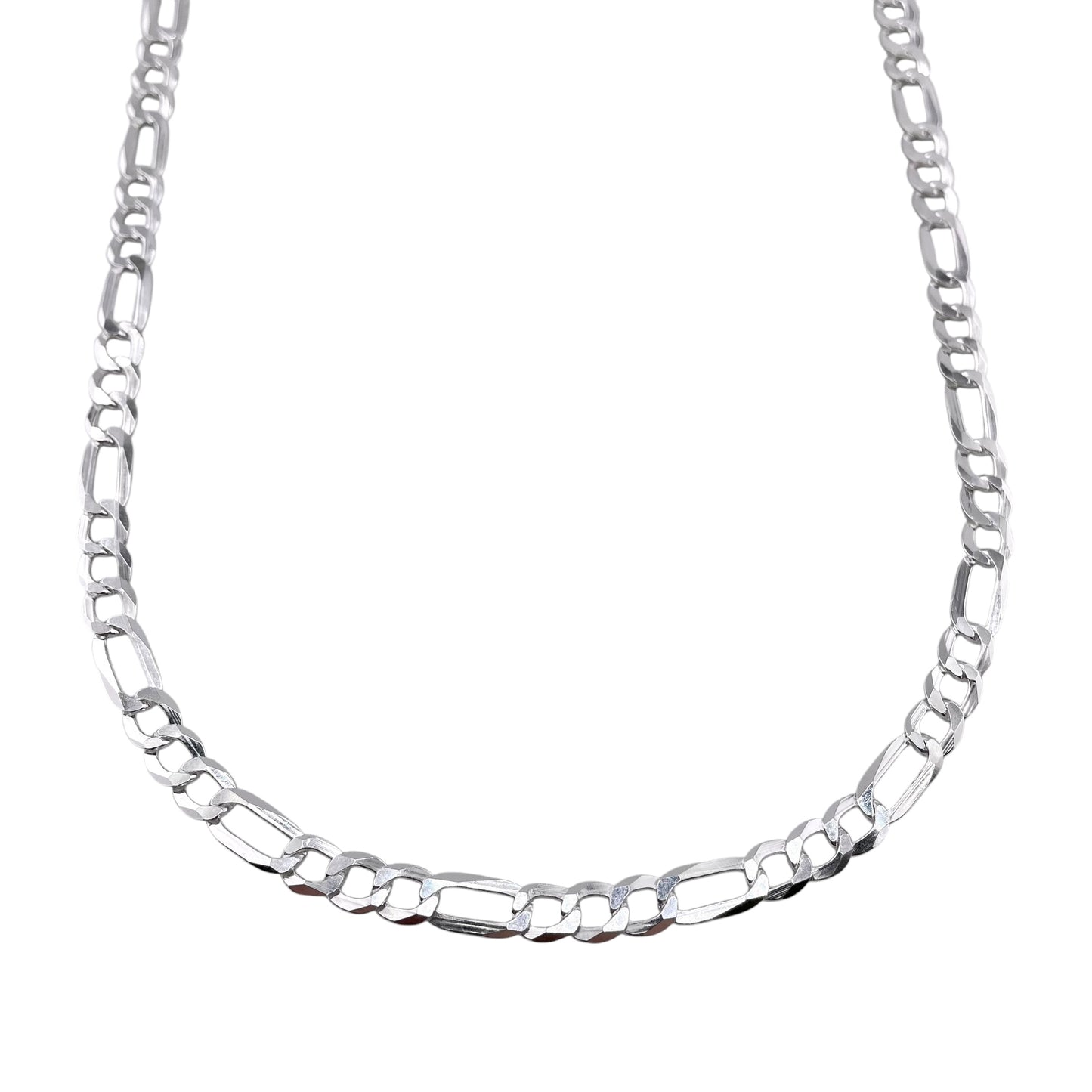 Sterling Silver Figaro Light 150 5.8mm Bracelet Chain Italian Italy Solid .925