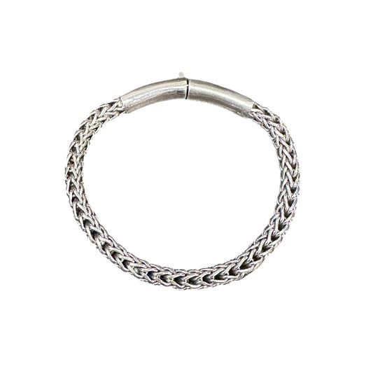 Handmade Bali Foxtail 7mm Sterling Silver Bracelet Chain