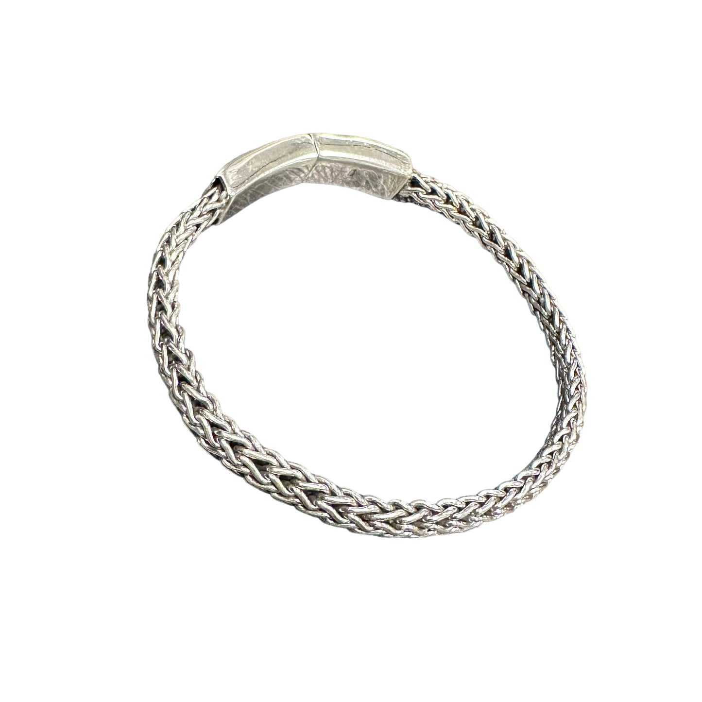 Handmade Bali Foxtail 8mm Sterling Silver Bracelet Chain