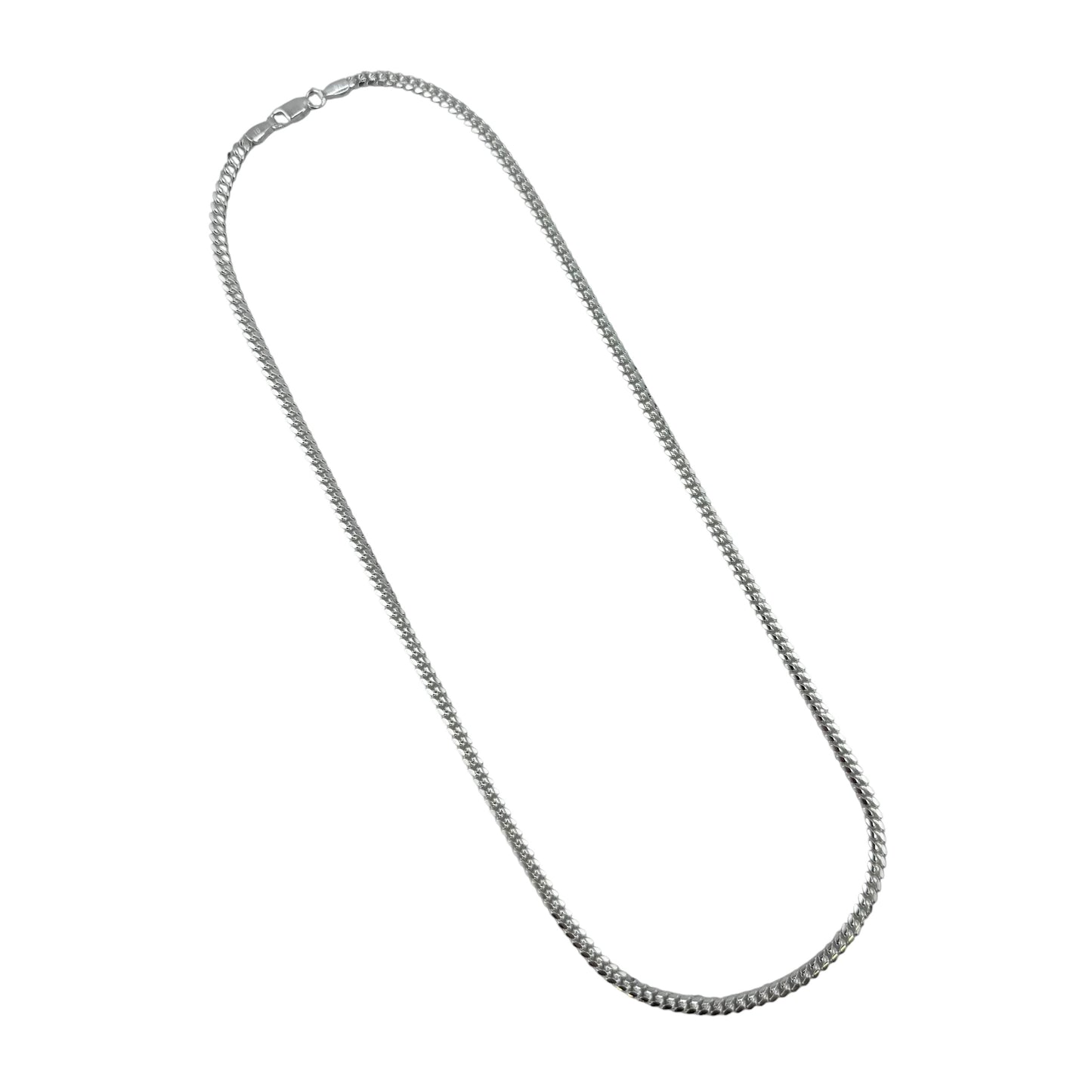 Sterling Silver Miami Cuban 100 3.3mm Bracelet Chain Italian Italy Solid Mens Jewelry