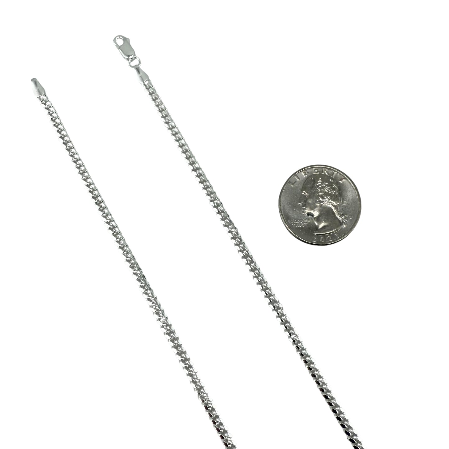 Sterling Silver Miami Cuban 100 3.3mm Bracelet Chain Italian Italy Solid Mens Jewelry
