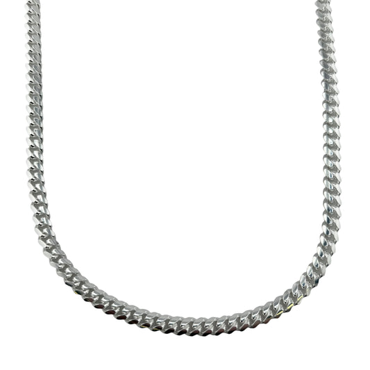 Sterling Silver Miami Cuban 200 7mm Box Lock Bracelet Chain Italian Italy Solid Mens Jewelry