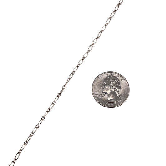 Sterling Silver Figaro Rolo 060 2.5mm Bulk Chain (5 FT Pack)