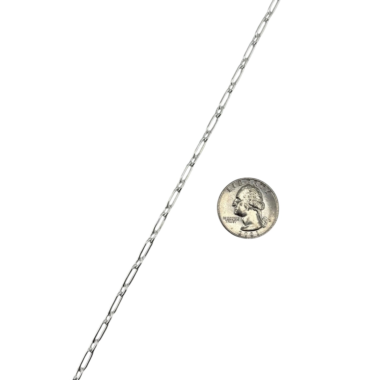 Sterling Silver Figaro Rolo Round Wire 100 3.5mm Bulk Chain (5 FT Pack)