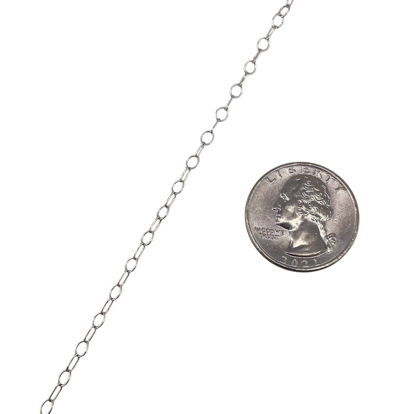 Sterling Silver Giotto 040 1+1 3.5mm Bulk Chain (5 FT Pack)