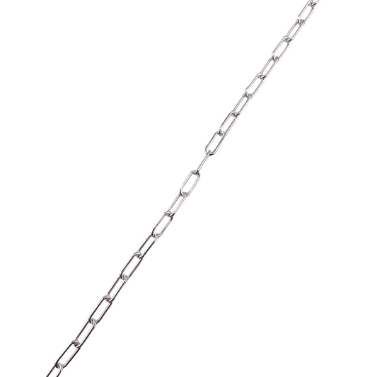 Sterling Silver Paper Clip 090 3.7mm Bulk Chain (5 FT Pack)