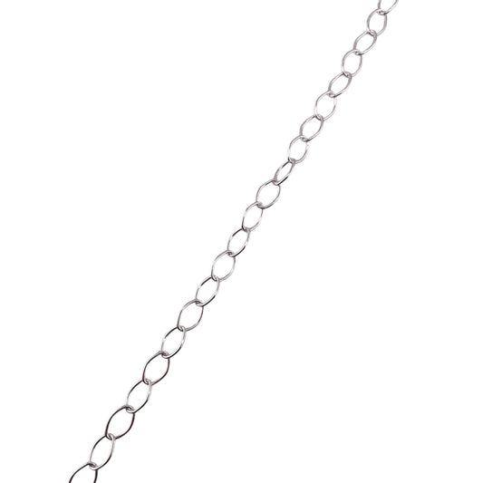 Sterling Silver Rombo Long 090 6.4mm Bulk Chain (5 FT Pack)