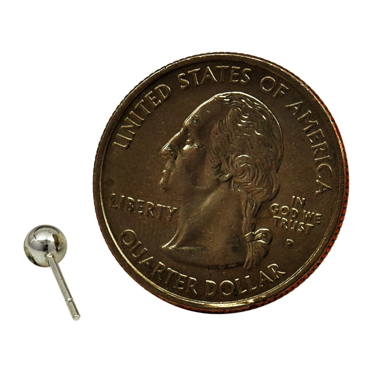 Sterling Silver Polished Ball Post Earrings Available from 3mm to 12mm
