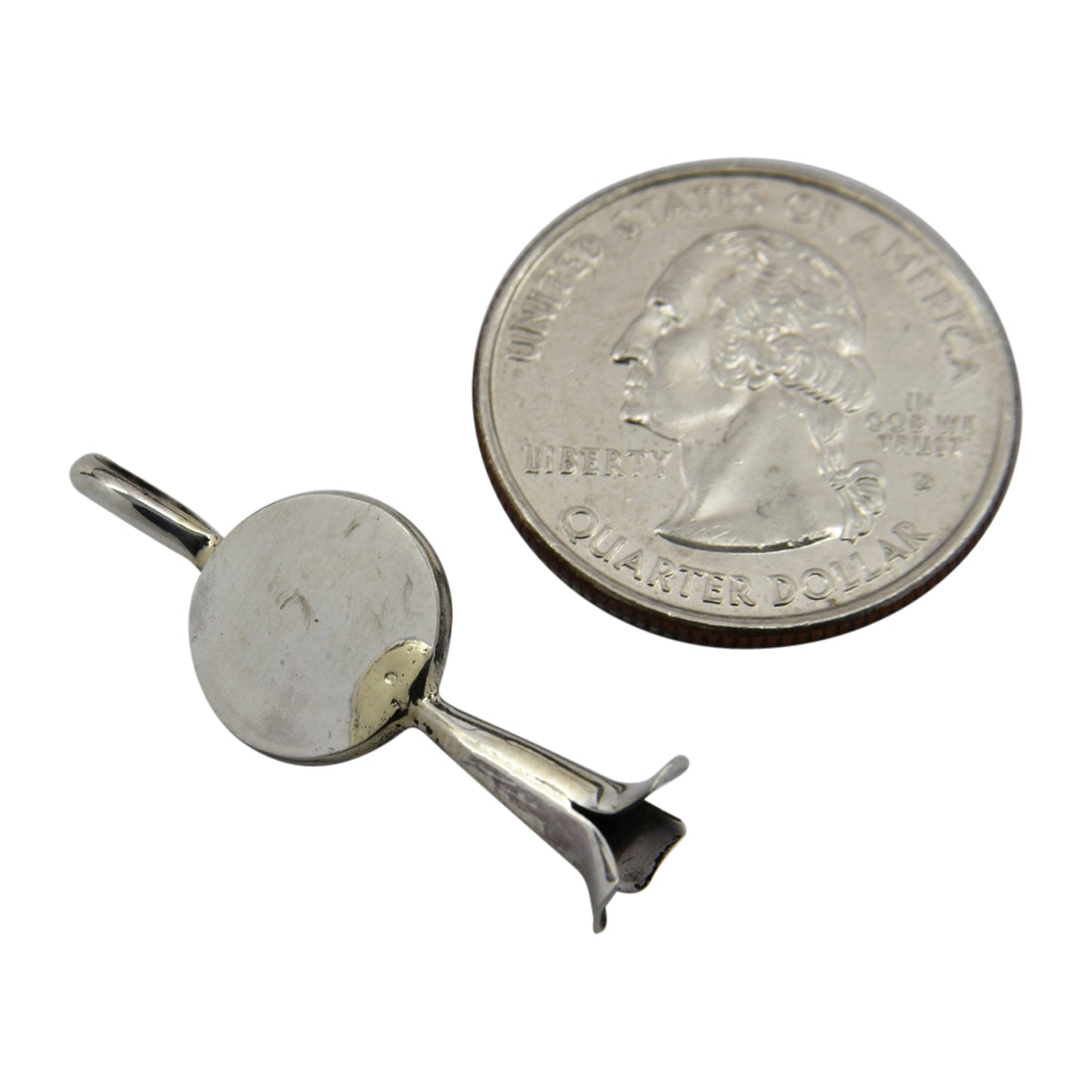 Sterling Silver Phil & Lenora Garcia Coral Blossom Navajo Pendant