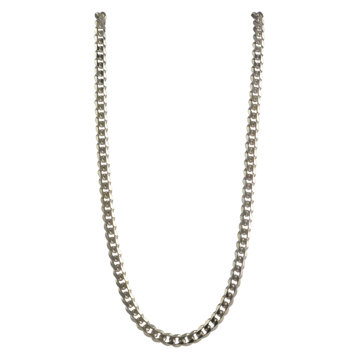 Sterling Silver Curb 180 7mm Bracelet Chain Italian Italy Solid Mens Jewelry