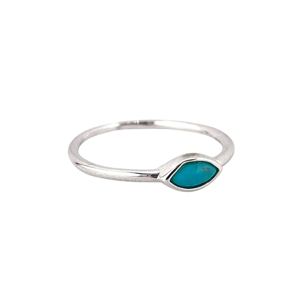 Turquoise Marquise Ring Sterling Silver