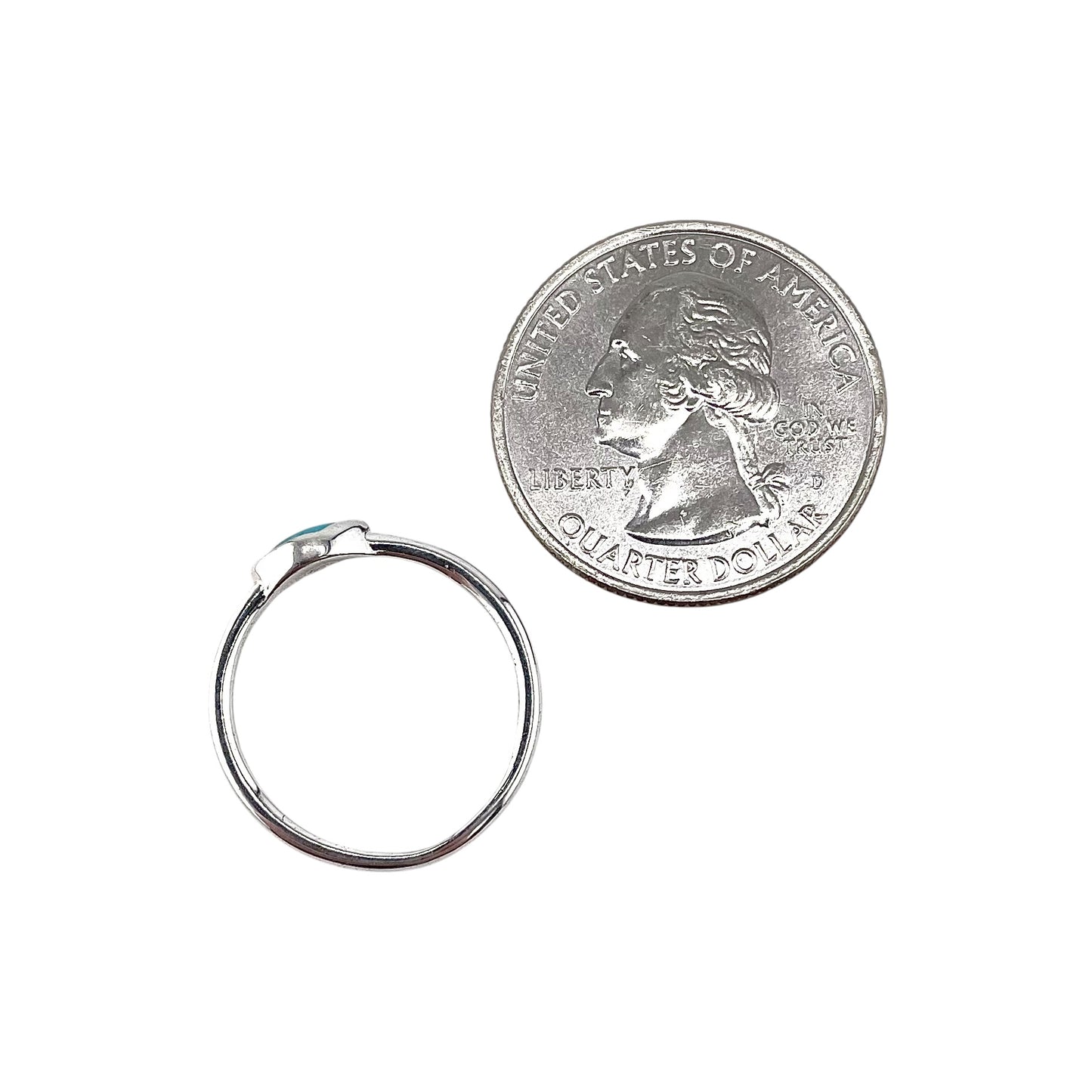 Turquoise Marquise Ring Sterling Silver