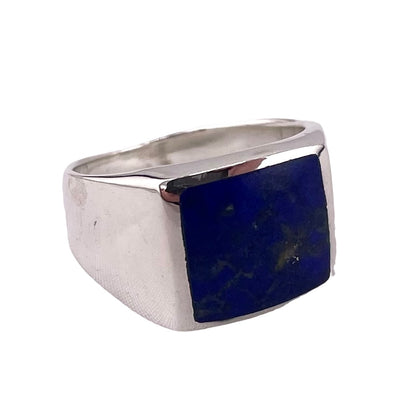 Lapis Stone Ring Sterling Silver