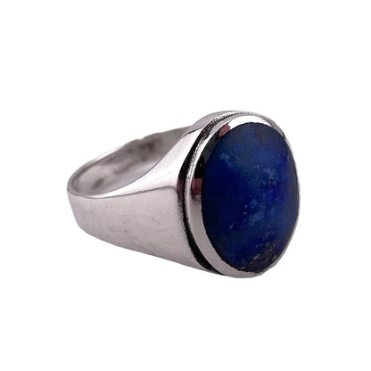Lapis Stone Ring Sterling Silver