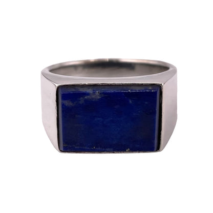 Lapis Stone Ring Sterling Silver