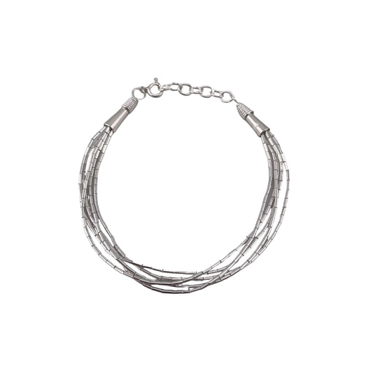 Liquid Silver 5-Strand Bracelet Sterling Silver