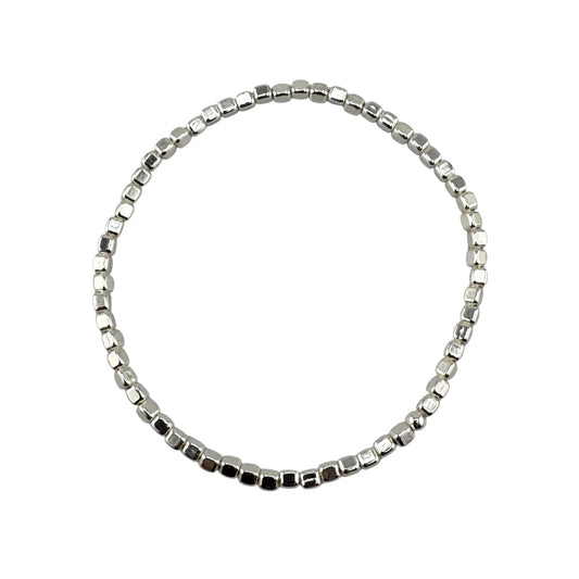Box Stretch Bracelet Sterling Silver