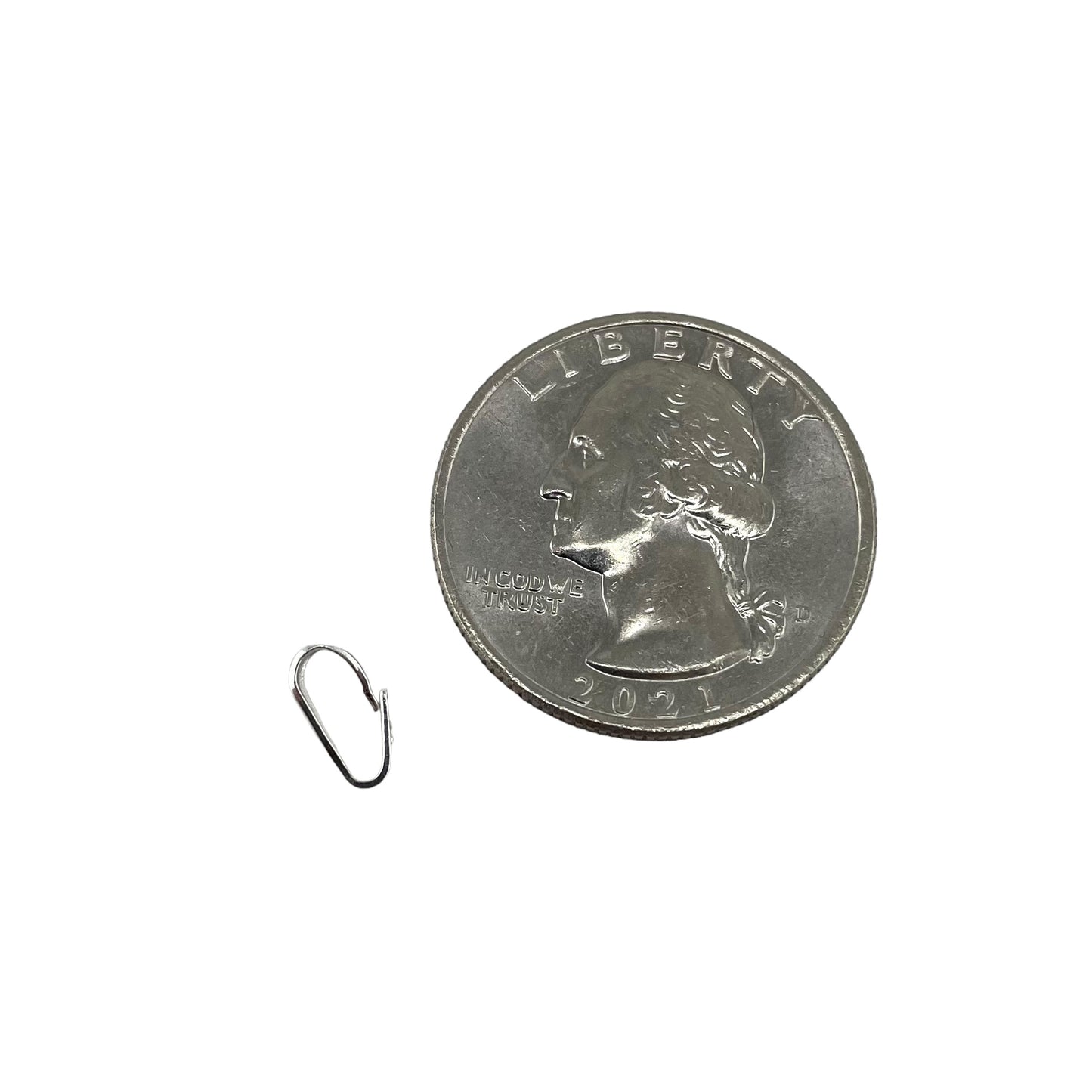 Pack of 10pcs Sterling Silver Open Latch Bail 3mm x 8mm