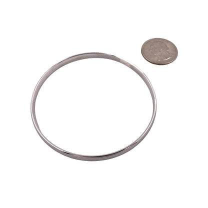 Plain Silver Bangle Bracelet Sterling Silver