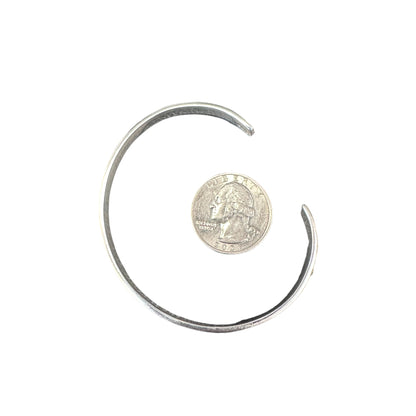 Bali Style Cuff Bracelet 1/4" Wide Sterling Silver