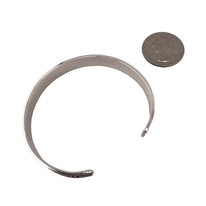 Greek Key Cuff 10mm Bracelet Sterling Silver