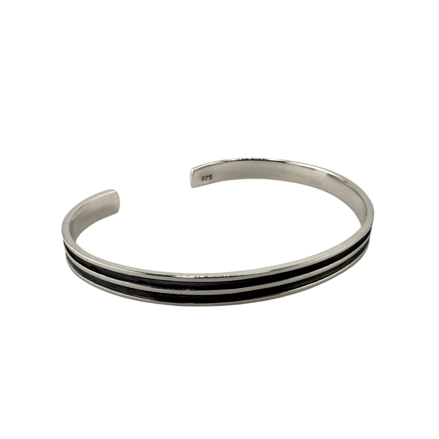 Multi Row Cuff Bracelet Sterling Silver