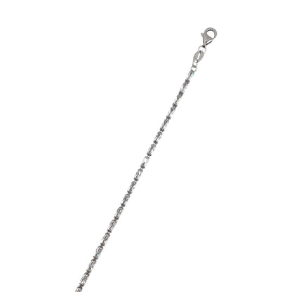 CZ Baguette Link Bracelet Sterling Silver