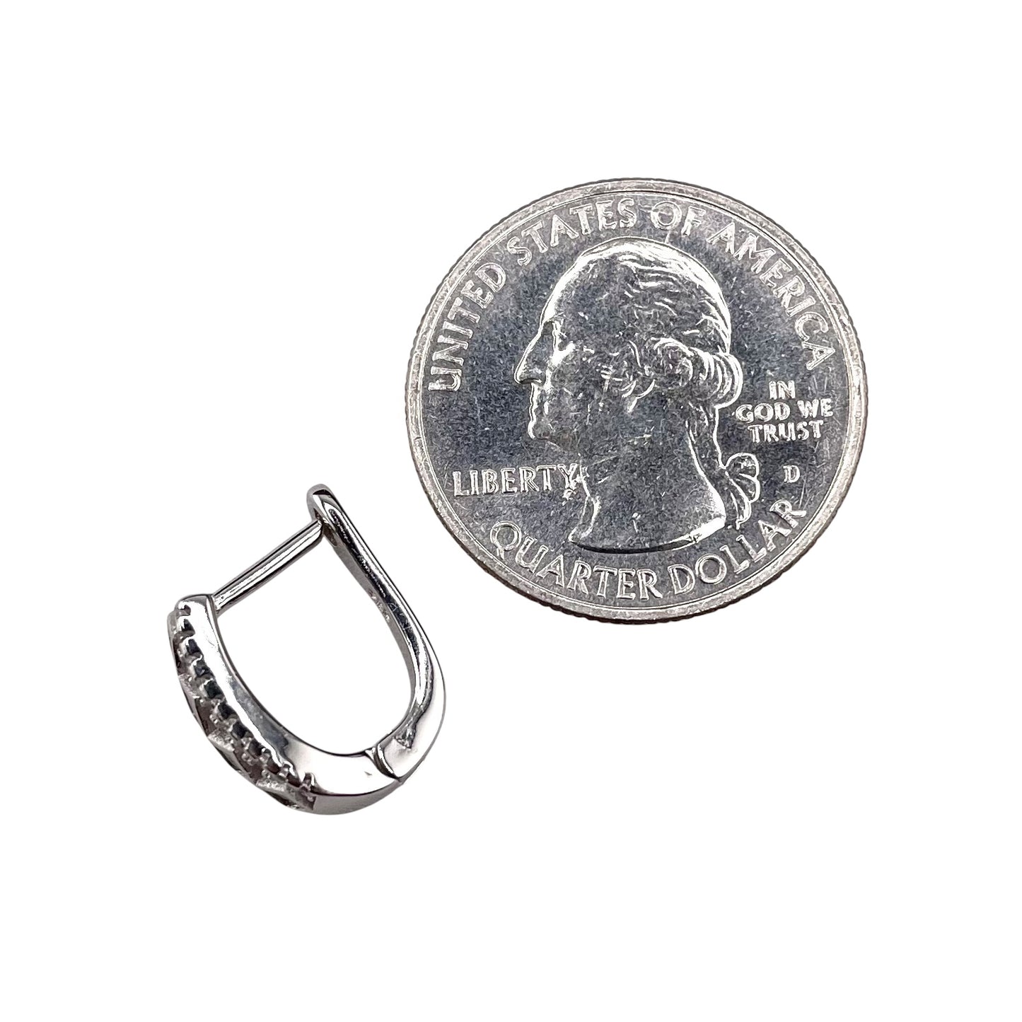 CZ Stud Earrings Sterling Silver