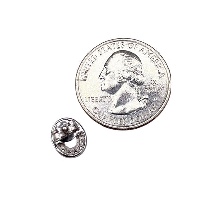 CZ Round Oval Stud Earrings Sterling Silver