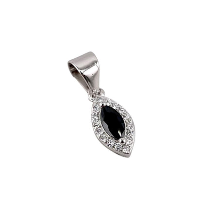 CZ Marquis Pendant Sterling Silver