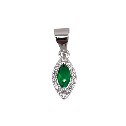 CZ Marquis Pendant Sterling Silver