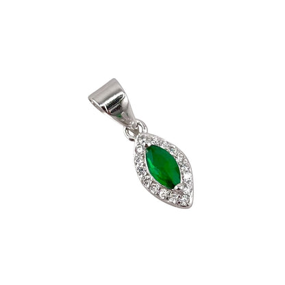 CZ Marquis Pendant Sterling Silver