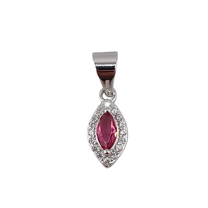 CZ Marquis Pendant Sterling Silver